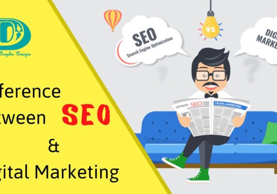 Difference Between SEO & Digital Marketing_Divine Graphic Designs